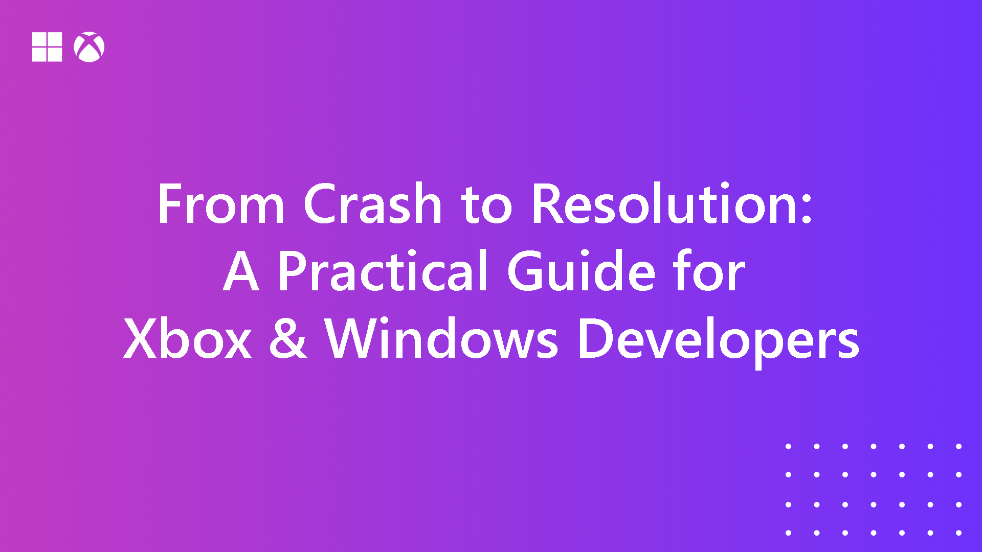 Xbox and Windows Crashes Hero image